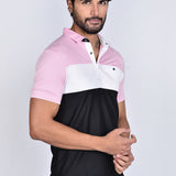Polo Cuello Camisa Rosado