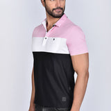 Polo Cuello Camisa Rosado