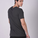 T-shirt Cuello Redondo Poket Gris