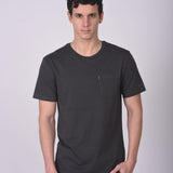 T-shirt Cuello Redondo Poket Gris