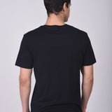 T-shirt Cuello Redondo Poket Azul