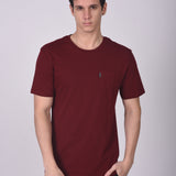 T-shirt Cuello Redondo Poket Vino