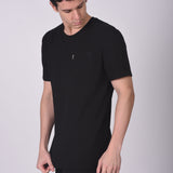T-shirt Cuello Redondo Poket Negro