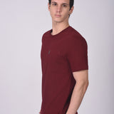 T-shirt Cuello Redondo Poket Vino