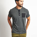 Polo Cuello Henley Charcoal