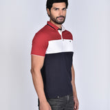 Polo Cuello Camisa Rojo