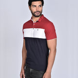 Polo Cuello Camisa Rojo