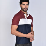 Polo Cuello Camisa Caoba