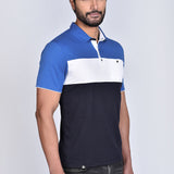 Polo Cuello Camisa Azulino