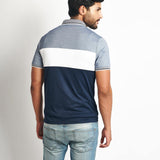 Polo Cuello Camisa Azul