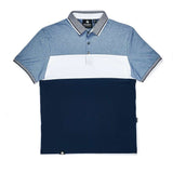 Polo Cuello Camisa Azul