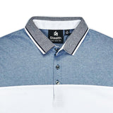 Polo Cuello Camisa Azul