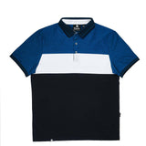 Polo Cuello Camisa Cobalto