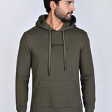 Polera Con Capucha Verde Militar