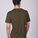 T-shirt Cuello Redondo Poket Verde Militar