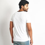 Polo Cuello Henley Blanco
