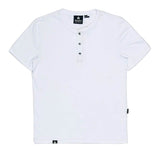 Polo Cuello Henley Blanco