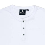 Polo Cuello Henley Blanco