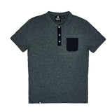 Polo Cuello Henley Charcoal