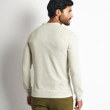 Polo Cuello Henley Manga Larga Gris
