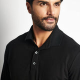 Pack 3 Polo Cuello Camisa Manga Larga Azul, Blanco y Negro