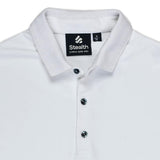 Polo Cuello Camisa Manga Larga Blanco