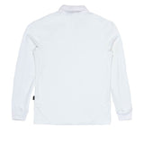 Polo Cuello Camisa Manga Larga Blanco