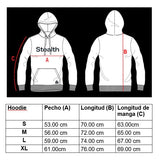 Polera Con Capucha Beige Pretina Rectilinea Jacquard