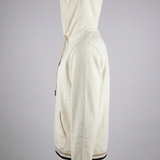 Polera Con Capucha Arena Pretina Rectilinea Jacquard