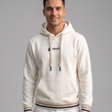 Polera Con Capucha Arena Pretina Rectilinea Jacquard